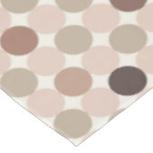 Geometrisch patroon van bruine en roze stippen tafelkleed (Gekanteld)