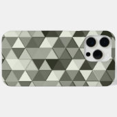 Geometrisch patroon van de driehoek Cool Grayscale Case-Mate iPhone Case (Achterkant (horizontaal))