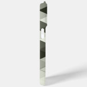 Geometrisch patroon van de driehoek Cool Grayscale Case-Mate iPhone Case (Achterkant / Rechts)