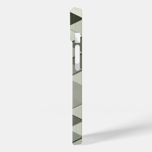 Geometrisch patroon van de driehoek van de celgray Case-Mate iPhone case (Achterkant / Links)