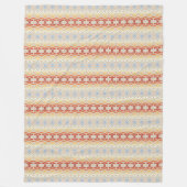 Geometrisch patroon van de etnische bohemische sti fleece deken (Voorkant)