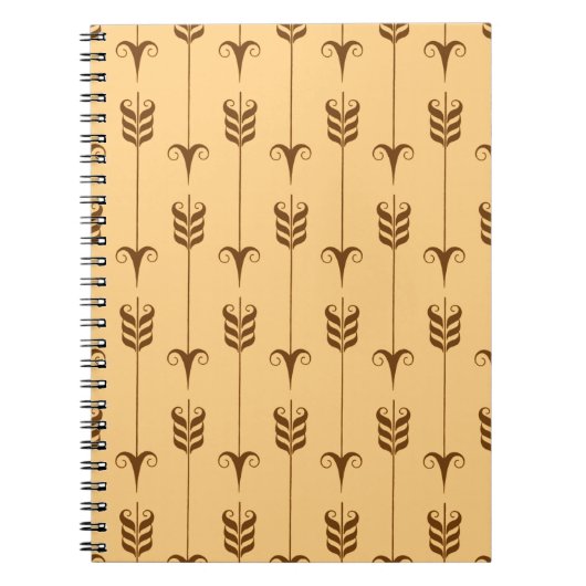 geometrisch patroon van de gouden pijl notitieboek (Voorkant)