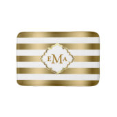 Geometrisch patroon van de goudstrook badmat (Voorkant)