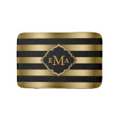 Geometrisch patroon van de goudstrook badmat (Voorkant)