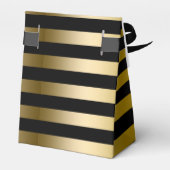 Geometrisch patroon van de goudstrook bedankdoosjes (Achterkant)