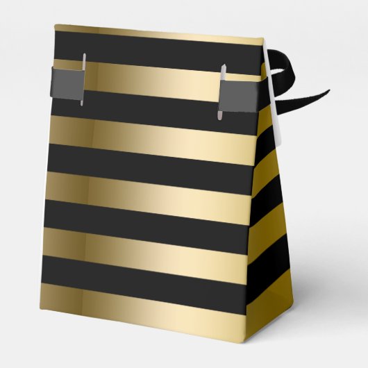 Geometrisch patroon van de goudstrook bedankdoosjes (Achterkant)