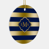 Geometrisch patroon van de goudstrook keramisch ornament (Rechts)