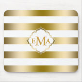 Geometrisch patroon van de goudstrook muismat (Voorkant)