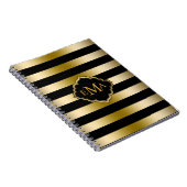 Geometrisch patroon van de goudstrook notitieboek (Rechterzijde)