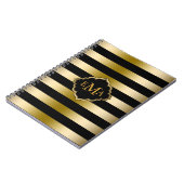 Geometrisch patroon van de goudstrook notitieboek (Linkerzijde)