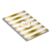 Geometrisch patroon van de goudstrook notitieboek (Rechterzijde)
