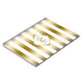 Geometrisch patroon van de goudstrook notitieboek (Linkerzijde)