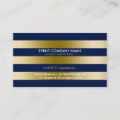 Geometrisch patroon van de goudstrook visitekaartje (Achterkant)