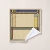 Geometrisch patroon van de Herfst van de Kunst Bad Handdoek (Wasdoekje)