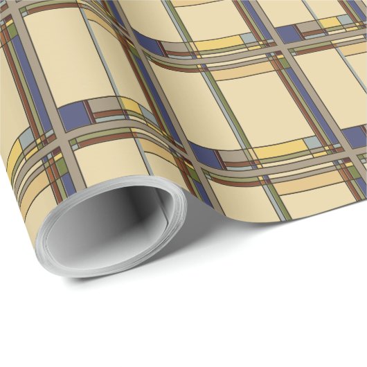 Geometrisch patroon van de Herfst van de Kunst Cadeaupapier (Rol Hoek)