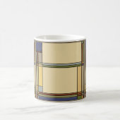 Geometrisch patroon van de Herfst van de Kunst Koffiemok (Center)