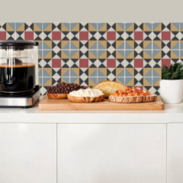 Geometrisch patroon van de Italiaanse Villa Summer Tegeltje