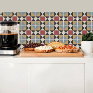 Geometrisch patroon van de Italiaanse Villa Summer Tegeltje