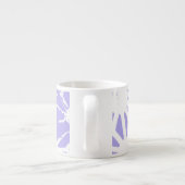 geometrisch patroon van de lavender espresso kop (Achterkant)