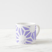 geometrisch patroon van de lavender espresso kop (Voorkant rechts)