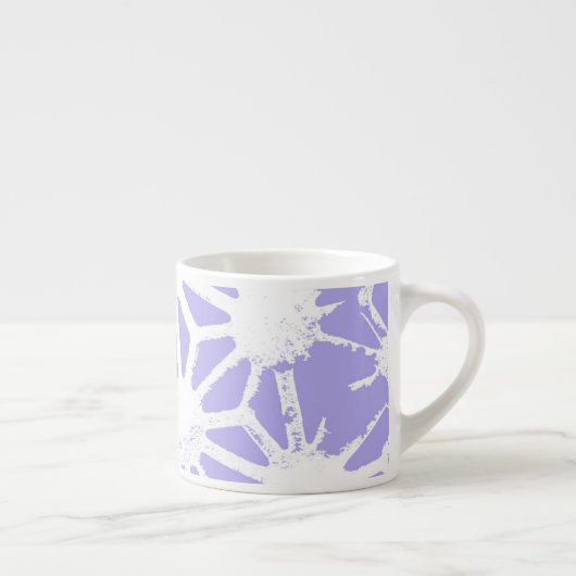 geometrisch patroon van de lavender espresso kop (Rechts)
