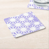 geometrisch patroon van de lavender kartonnen onderzetters (Schuin)