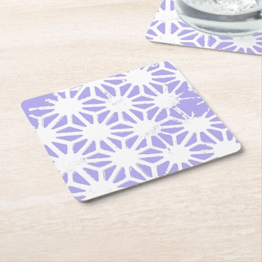 geometrisch patroon van de lavender kartonnen onderzetters (Schuin)