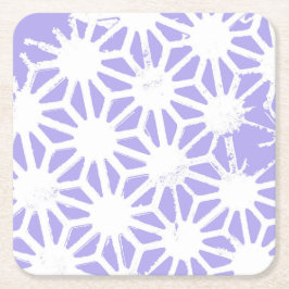 geometrisch patroon van de lavender kartonnen onderzetters