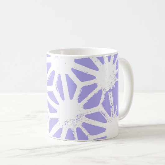 geometrisch patroon van de lavender koffiemok (Voorkant rechts)