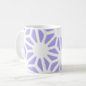 geometrisch patroon van de lavender koffiemok (Voorkant links)