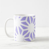 geometrisch patroon van de lavender koffiemok (Links)