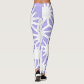 geometrisch patroon van de lavender leggings (Achterkant)