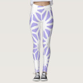 geometrisch patroon van de lavender leggings (Voorkant)