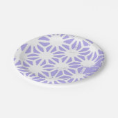 geometrisch patroon van de lavender papieren bordje (Gekanteld)