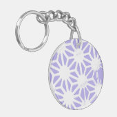 geometrisch patroon van de lavender sleutelhanger (Voorkant Links)