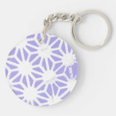 geometrisch patroon van de lavender sleutelhanger (Achterkant)