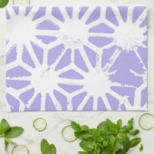 geometrisch patroon van de lavender theedoek (Gevouwen)