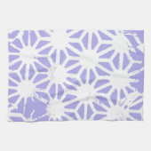 geometrisch patroon van de lavender theedoek (Horizontaal)