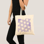 geometrisch patroon van de lavender tote bag (Voorkant (product))