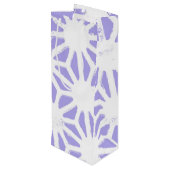 geometrisch patroon van de lavender wijn cadeautas (Achterkant Gekanteld)