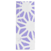 geometrisch patroon van de lavender wijn cadeautas (Achterkant)