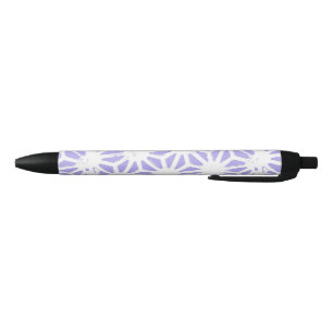 geometrisch patroon van de lavender zwarte inkt pen