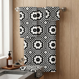 Geometrisch patroon van de moderne Marokkaanse mot Bad Handdoek