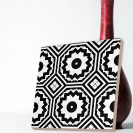 Geometrisch patroon van de moderne Marokkaanse mot Tegeltje