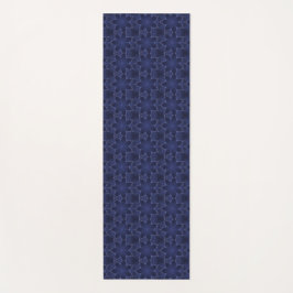 Geometrisch patroon van de Navy blue bliksemster Yogamat