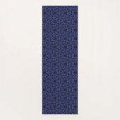 Geometrisch patroon van de Navy blue bliksemster Yogamat (Achterkant)