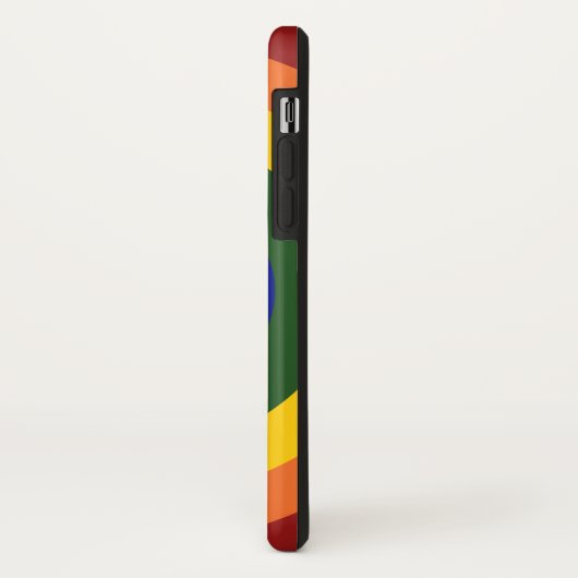 Geometrisch patroon van de regenboogbullseye Case-Mate iPhone case (Achterkant/links)