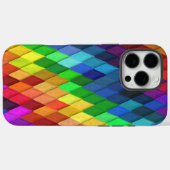 Geometrisch patroon van de regenboogdiamant Case-Mate iPhone case (Achterkant (horizontaal))