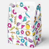 Geometrisch patroon van de Retro van 80-kleuren Bedankdoosjes (Geopend)