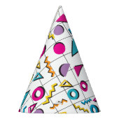 Geometrisch patroon van de Retro van 80-kleuren Feesthoedjes (Links)